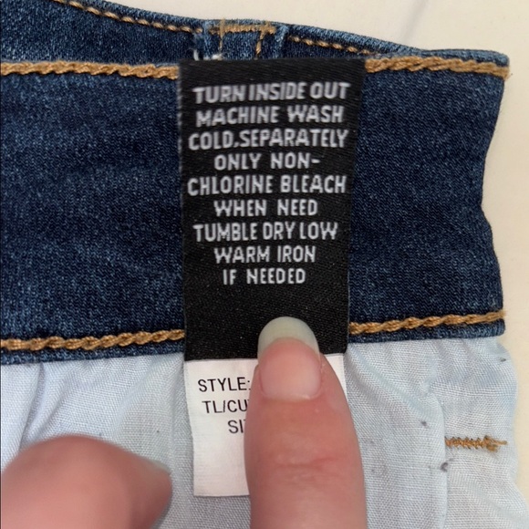 Prosperity skinny jeans with golden stitching, size 25, raw hem - Picture 6 of 7